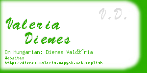 valeria dienes business card